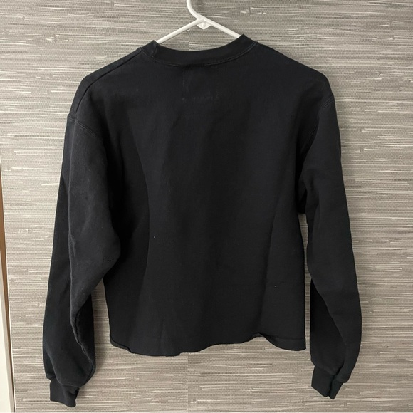 Unemployed Denim Black Denim Patch Sweatshirt - Picture 2 of 3